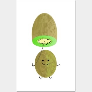 Funny kiwi vegans Posters and Art